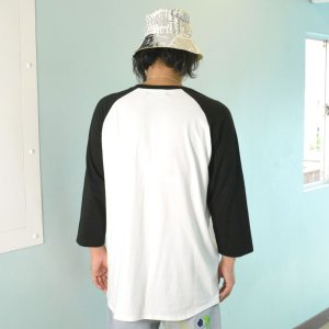 画像2: HARLEM ROUNGE ラグランステンシル7分袖Tee